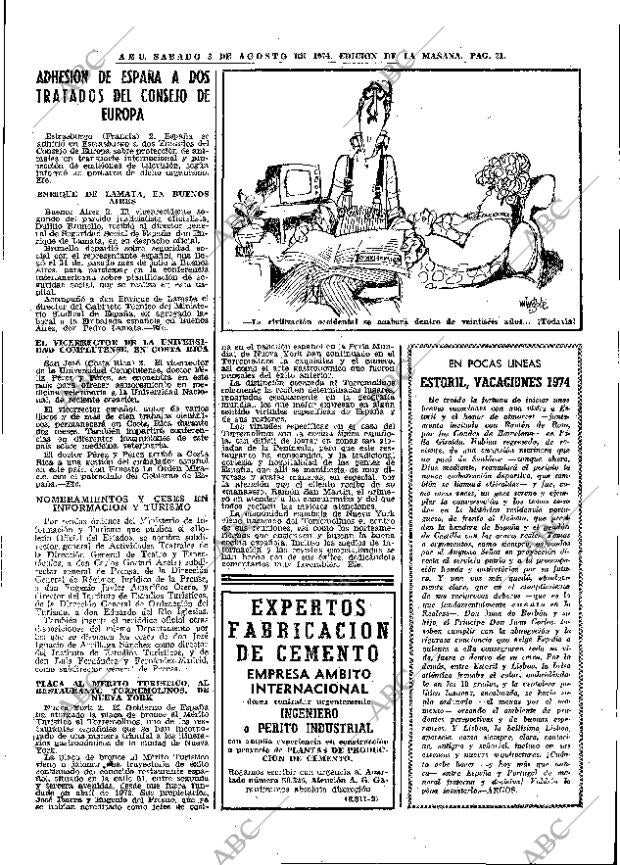 ABC MADRID 03-08-1974 página 21
