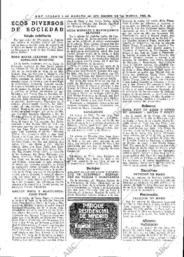 ABC MADRID 03-08-1974 página 41