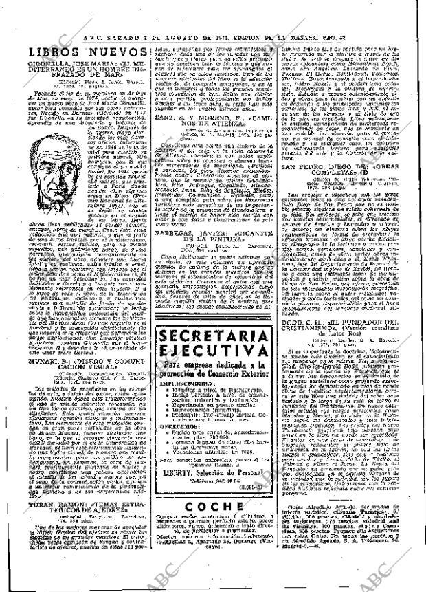 ABC MADRID 03-08-1974 página 42