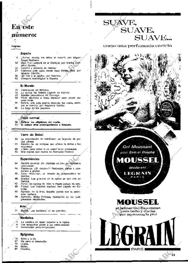 BLANCO Y NEGRO MADRID 10-08-1974 página 23