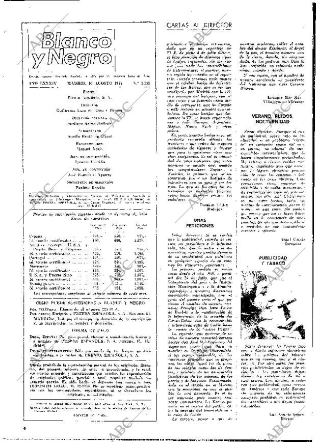 BLANCO Y NEGRO MADRID 10-08-1974 página 4