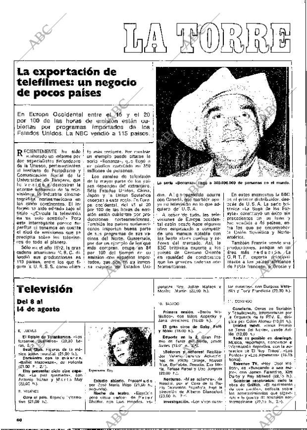 BLANCO Y NEGRO MADRID 10-08-1974 página 60