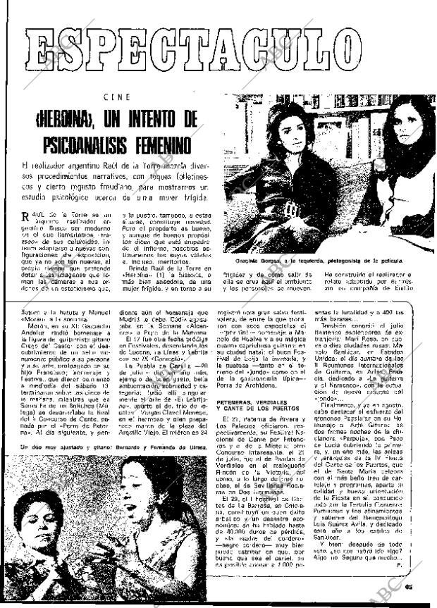 BLANCO Y NEGRO MADRID 10-08-1974 página 65