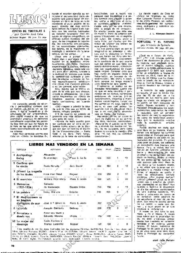 BLANCO Y NEGRO MADRID 10-08-1974 página 70