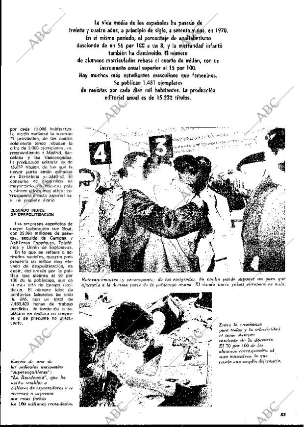 BLANCO Y NEGRO MADRID 10-08-1974 página 83