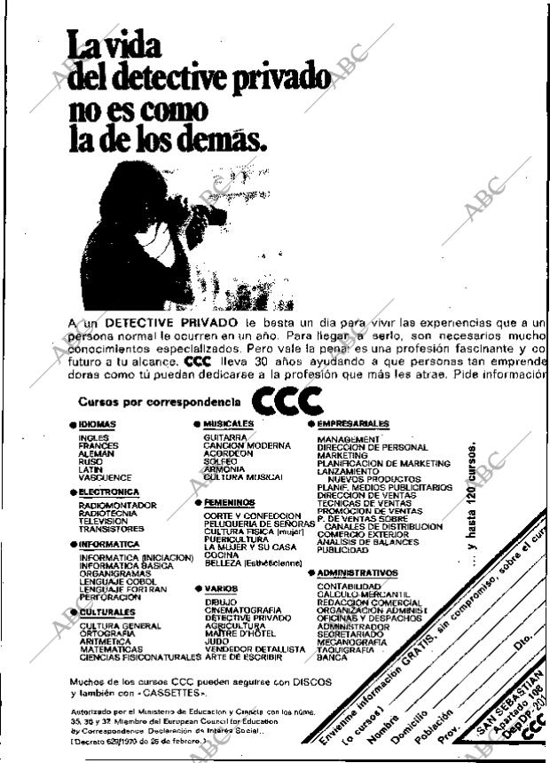ABC MADRID 11-08-1974 página 108