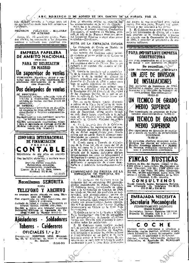 ABC MADRID 11-08-1974 página 18