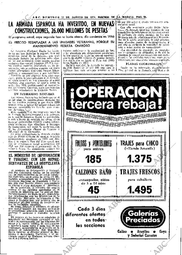 ABC MADRID 11-08-1974 página 21