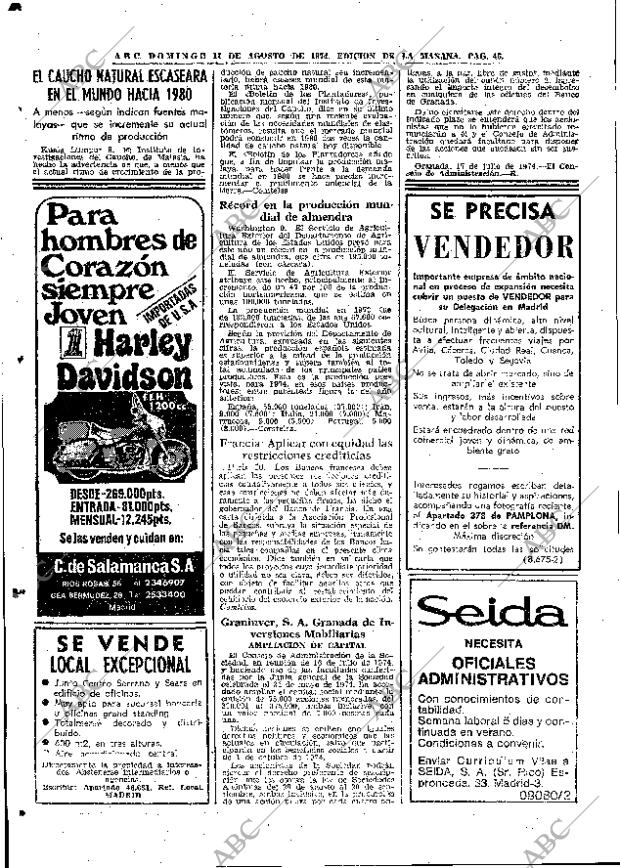 ABC MADRID 11-08-1974 página 46