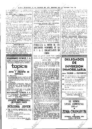 ABC MADRID 13-08-1974 página 20