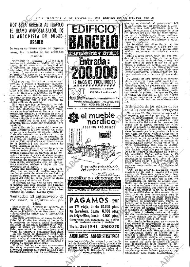 ABC MADRID 13-08-1974 página 33