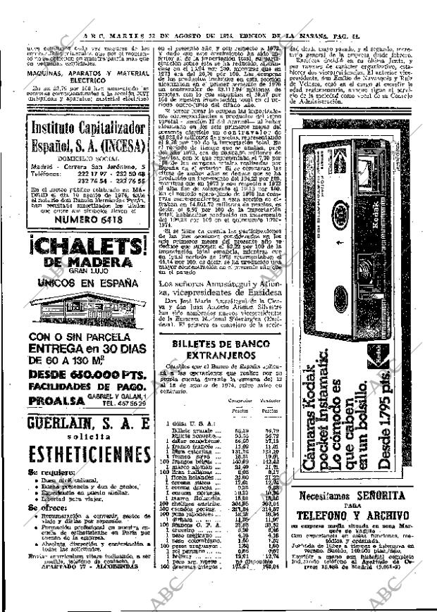 ABC MADRID 13-08-1974 página 44
