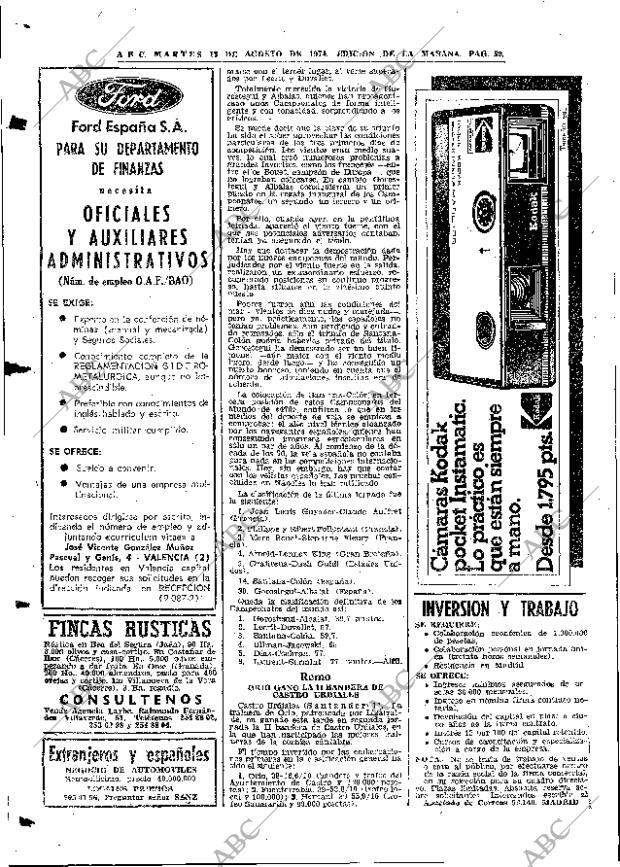 ABC MADRID 13-08-1974 página 52