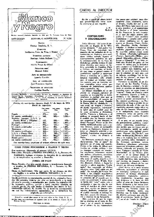 BLANCO Y NEGRO MADRID 17-08-1974 página 4