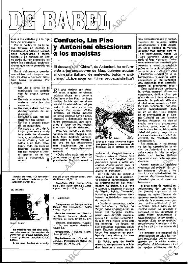 BLANCO Y NEGRO MADRID 17-08-1974 página 63