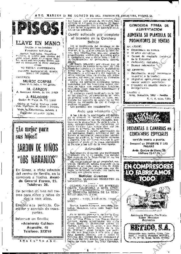 ABC SEVILLA 20-08-1974 página 30