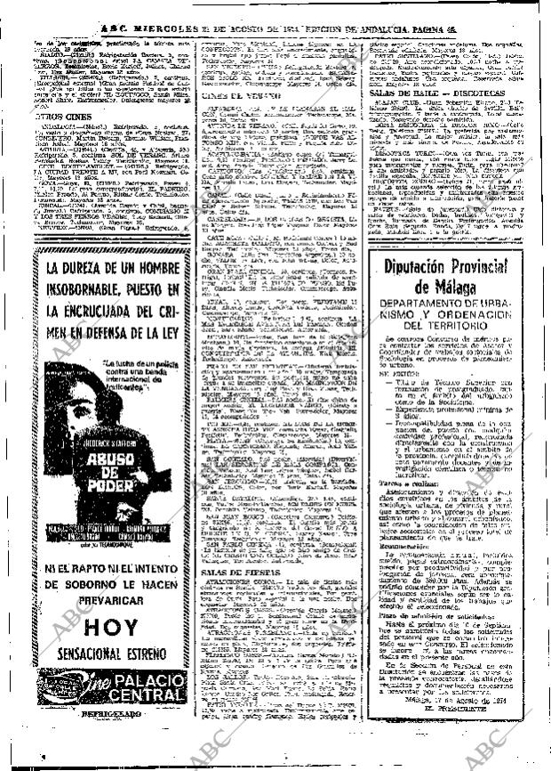 ABC SEVILLA 21-08-1974 página 48