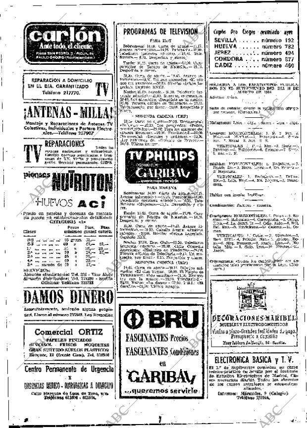 ABC SEVILLA 21-08-1974 página 58