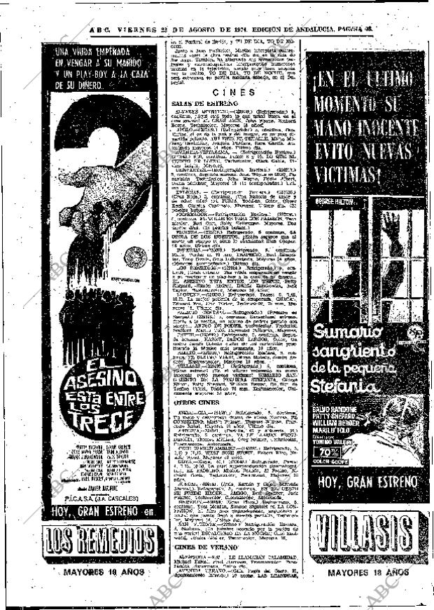ABC SEVILLA 23-08-1974 página 46
