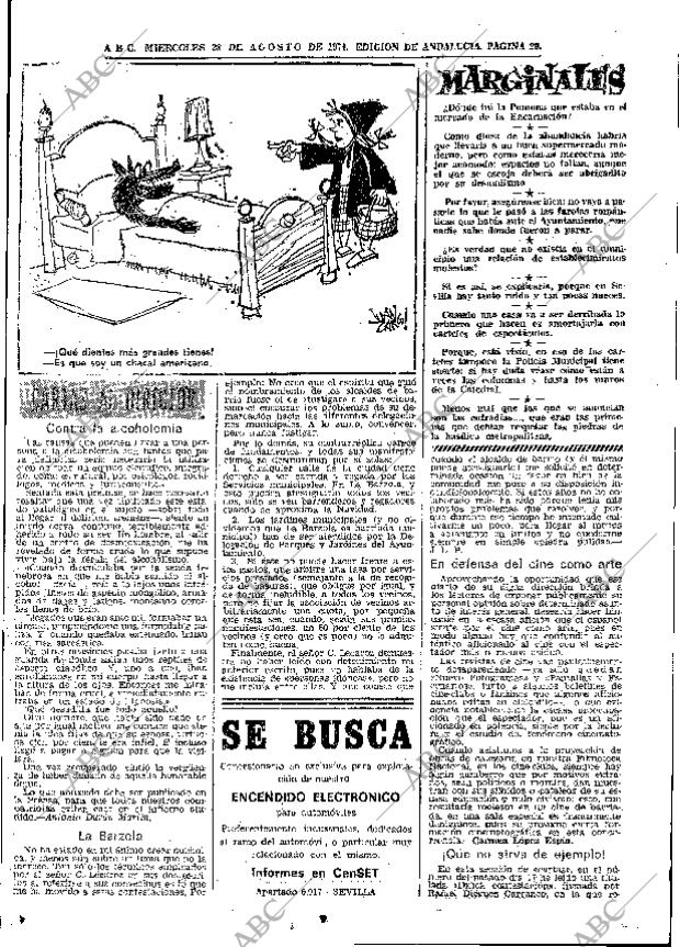 ABC SEVILLA 28-08-1974 página 29