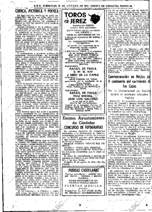 ABC SEVILLA 28-08-1974 página 34