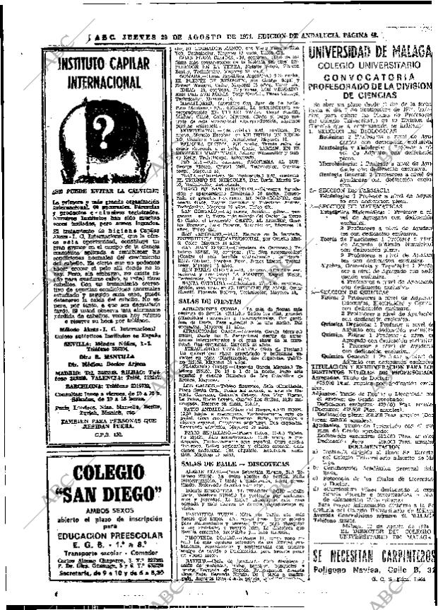 ABC SEVILLA 29-08-1974 página 48