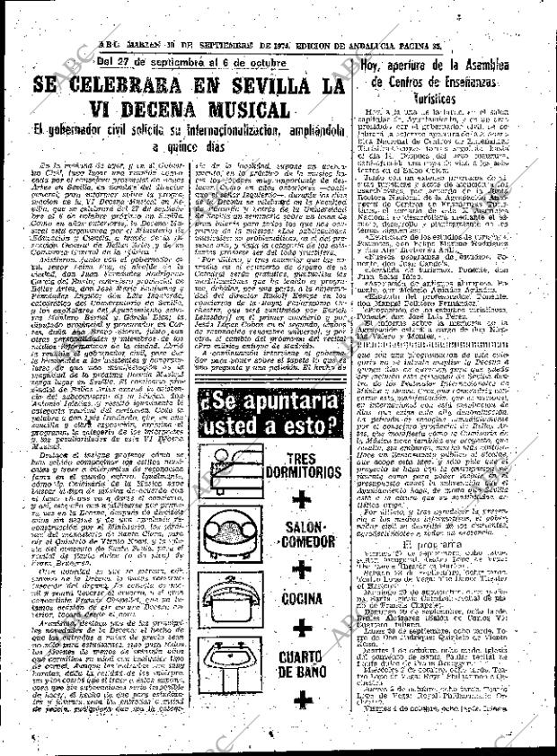 ABC SEVILLA 10-09-1974 página 35