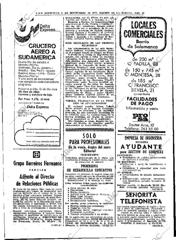 ABC MADRID 11-09-1974 página 38