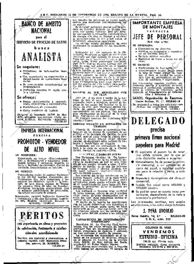 ABC MADRID 11-09-1974 página 40