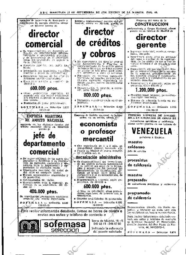 ABC MADRID 11-09-1974 página 46