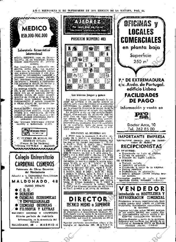 ABC MADRID 11-09-1974 página 82