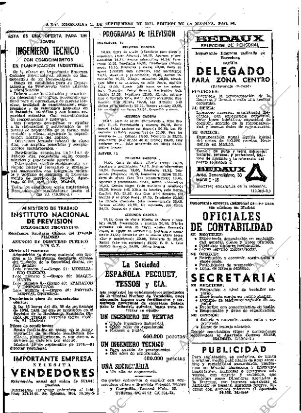 ABC MADRID 11-09-1974 página 96