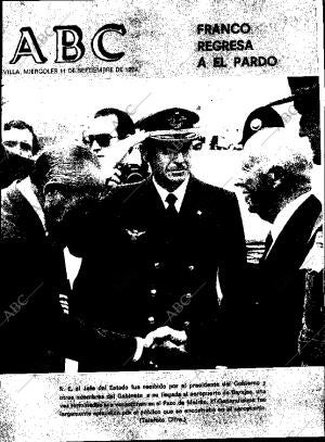 ABC SEVILLA 11-09-1974 página 1