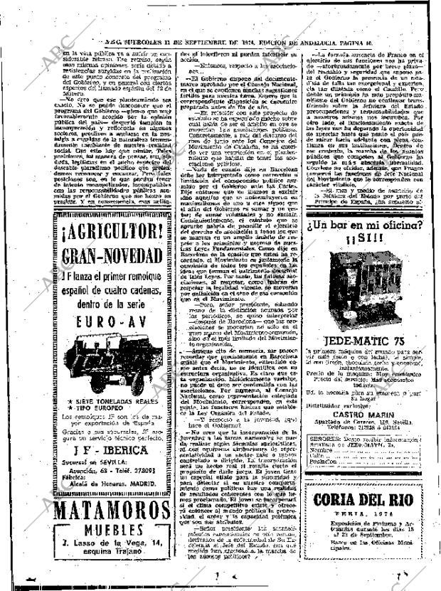 ABC SEVILLA 11-09-1974 página 16