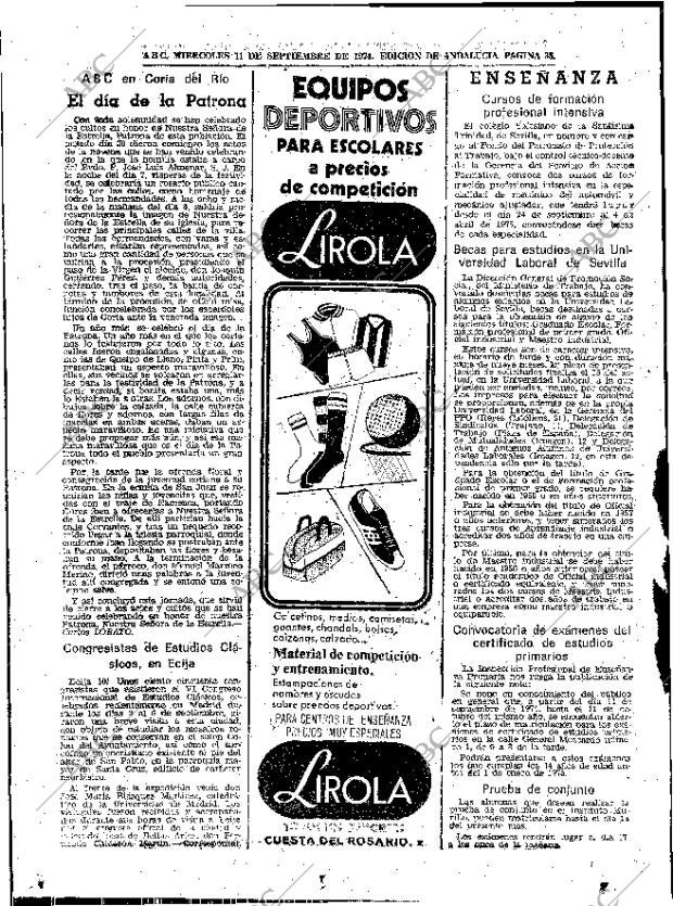 ABC SEVILLA 11-09-1974 página 38