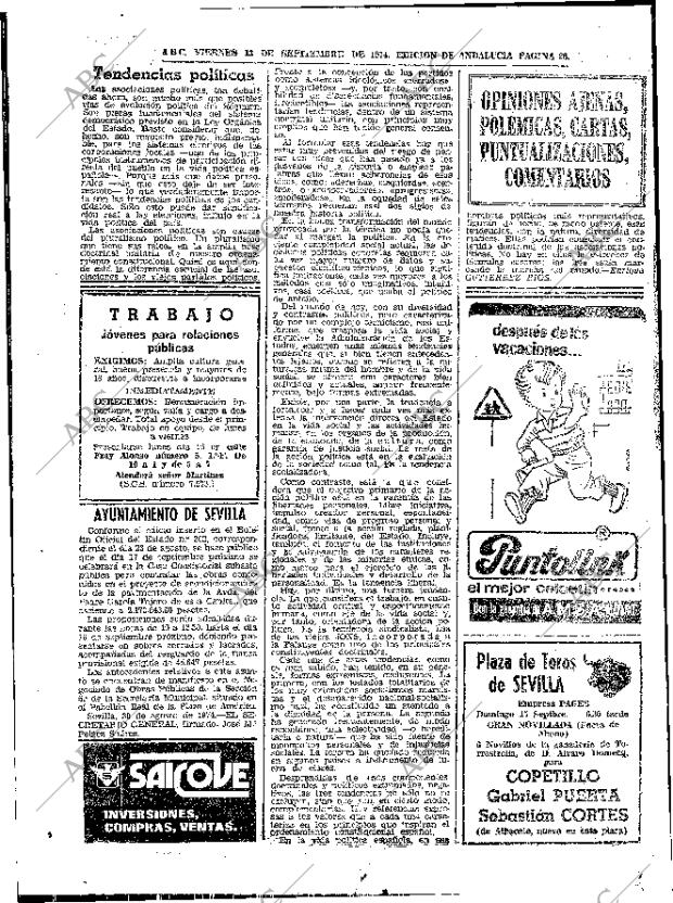 ABC SEVILLA 13-09-1974 página 26