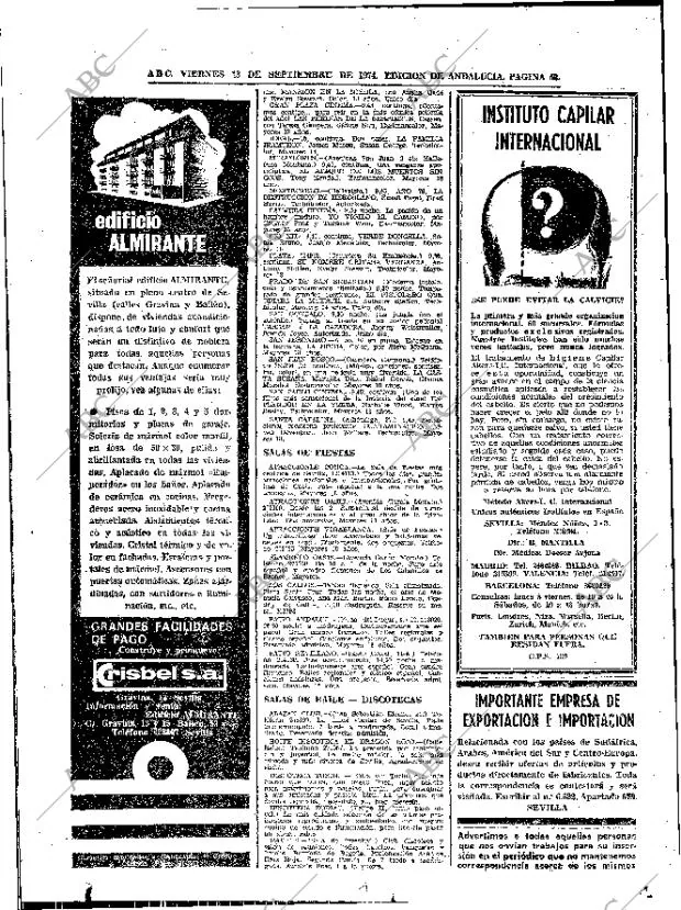 ABC SEVILLA 13-09-1974 página 52