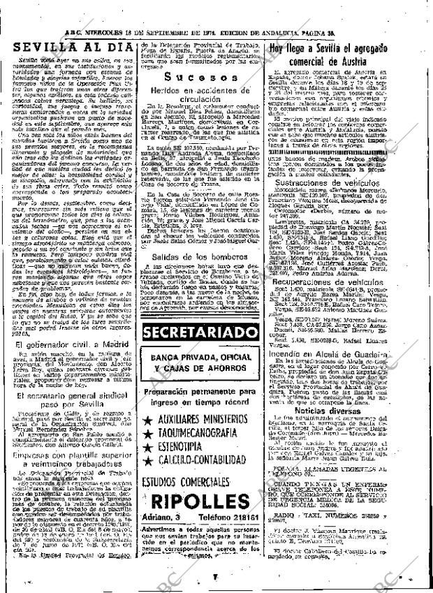 ABC SEVILLA 18-09-1974 página 35