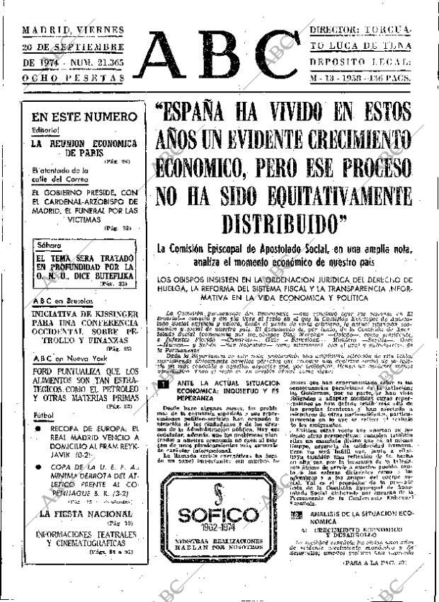 ABC MADRID 20-09-1974 página 25