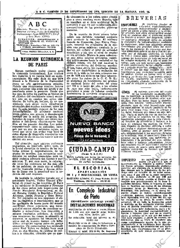 ABC MADRID 20-09-1974 página 26