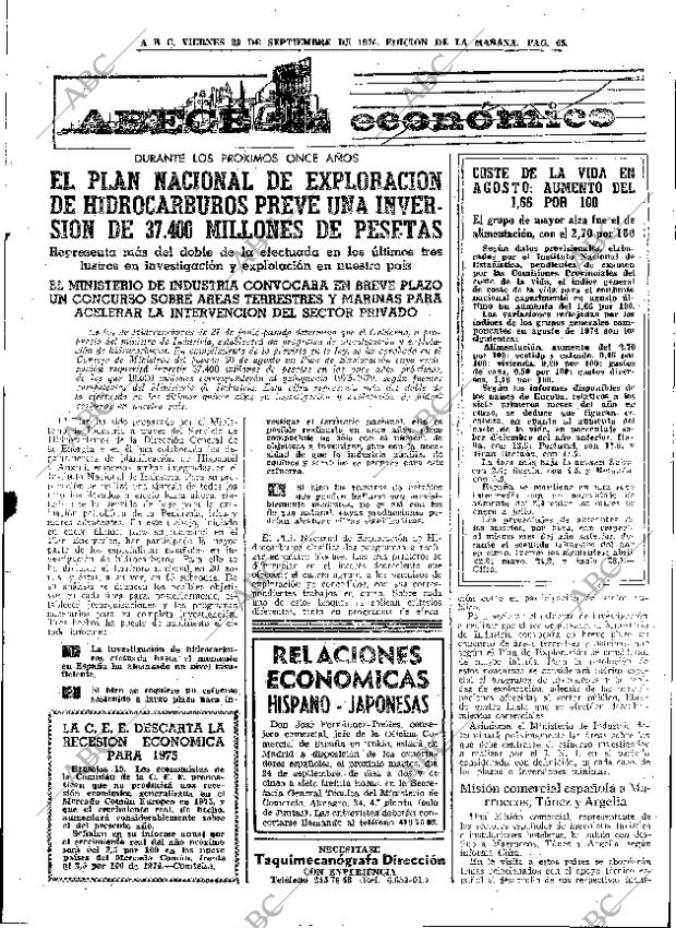 ABC MADRID 20-09-1974 página 65