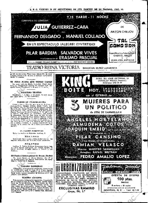 ABC MADRID 20-09-1974 página 85