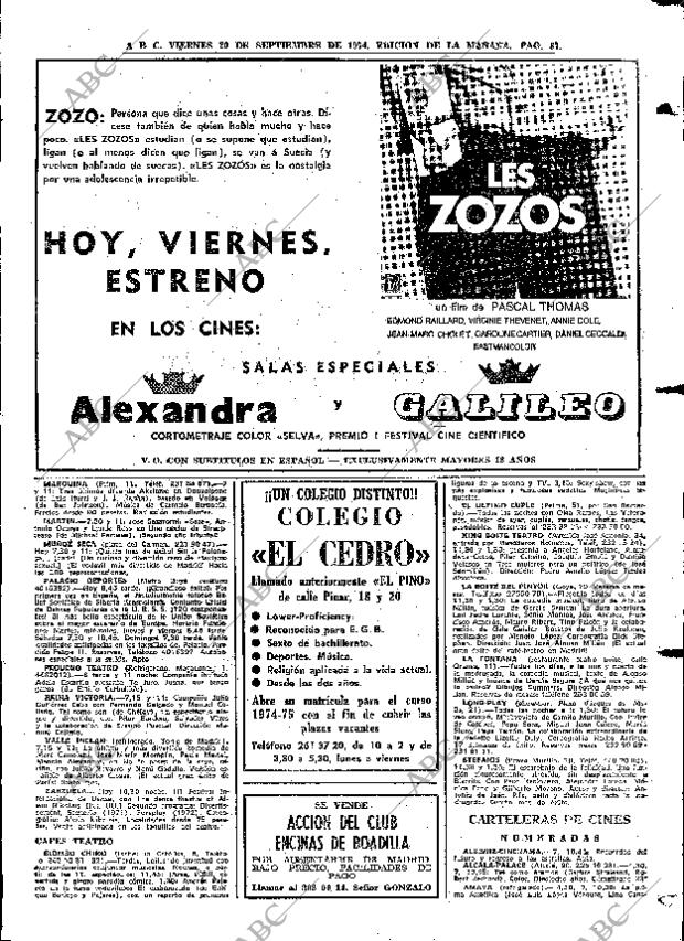 ABC MADRID 20-09-1974 página 87