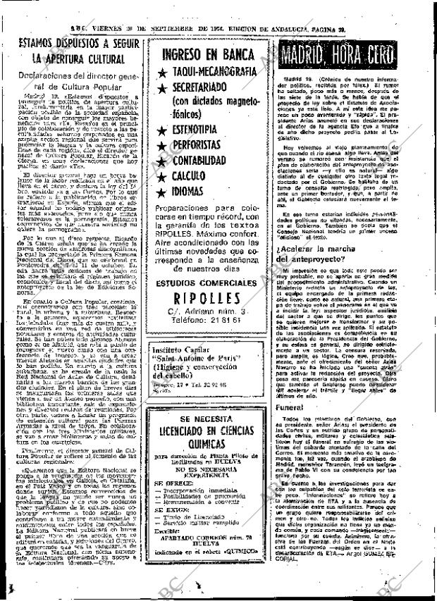 ABC SEVILLA 20-09-1974 página 35