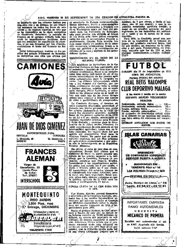 ABC SEVILLA 20-09-1974 página 42