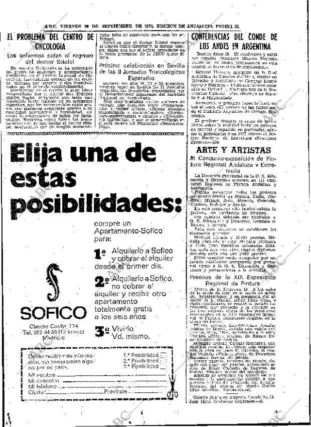 ABC SEVILLA 20-09-1974 página 53