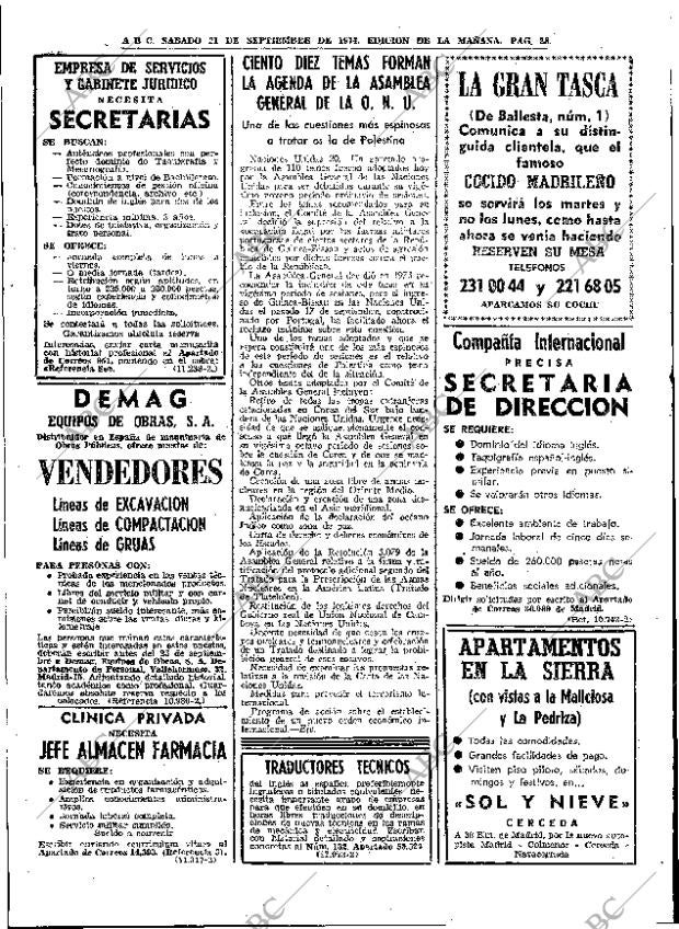 ABC MADRID 21-09-1974 página 28