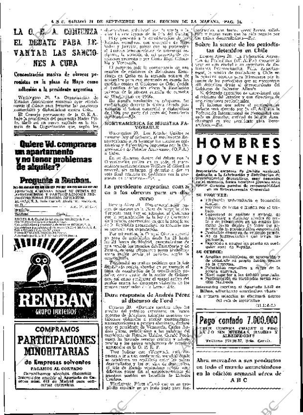 ABC MADRID 21-09-1974 página 34