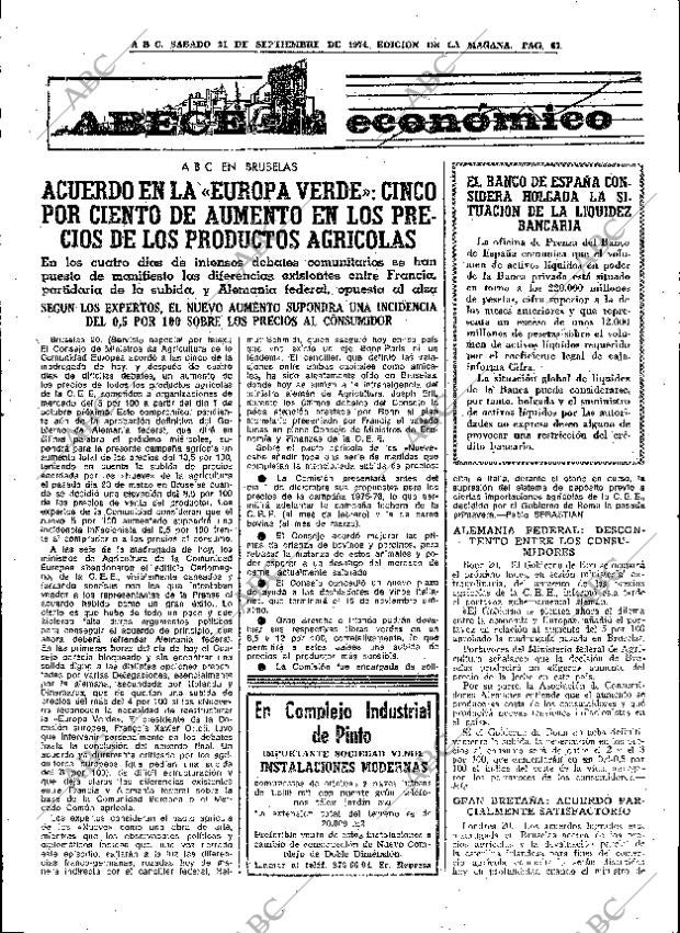 ABC MADRID 21-09-1974 página 67