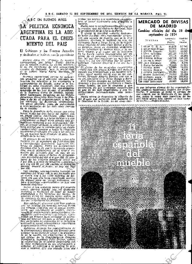 ABC MADRID 21-09-1974 página 71